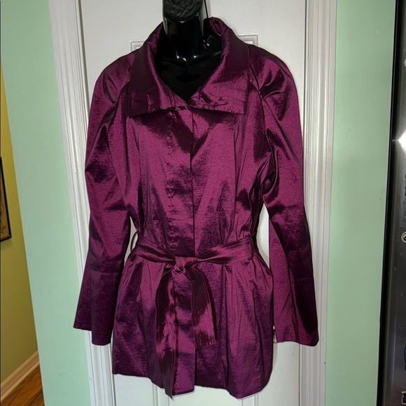 UBU Pack Your Personality Iridescent Purple Windbreaker/Rain Coat Y2K Jacket - Picture 1 of 12